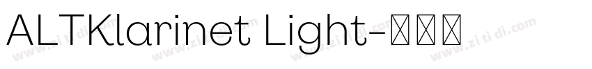 ALTKlarinet Light字体转换